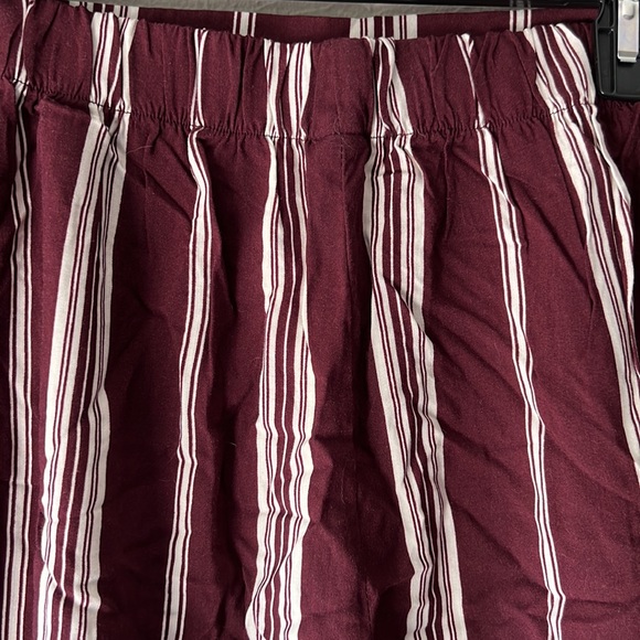Wild fable burgundy vertical stripe ankle length pants - Picture 4 of 5